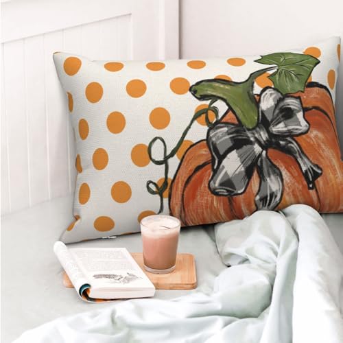 Gohdiwh Pumpkin Maple Leaves and Stripes - Image 3