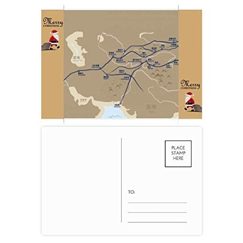 Cartes de remerciement Père Noël et Silk Road Map pour partager vos émotions