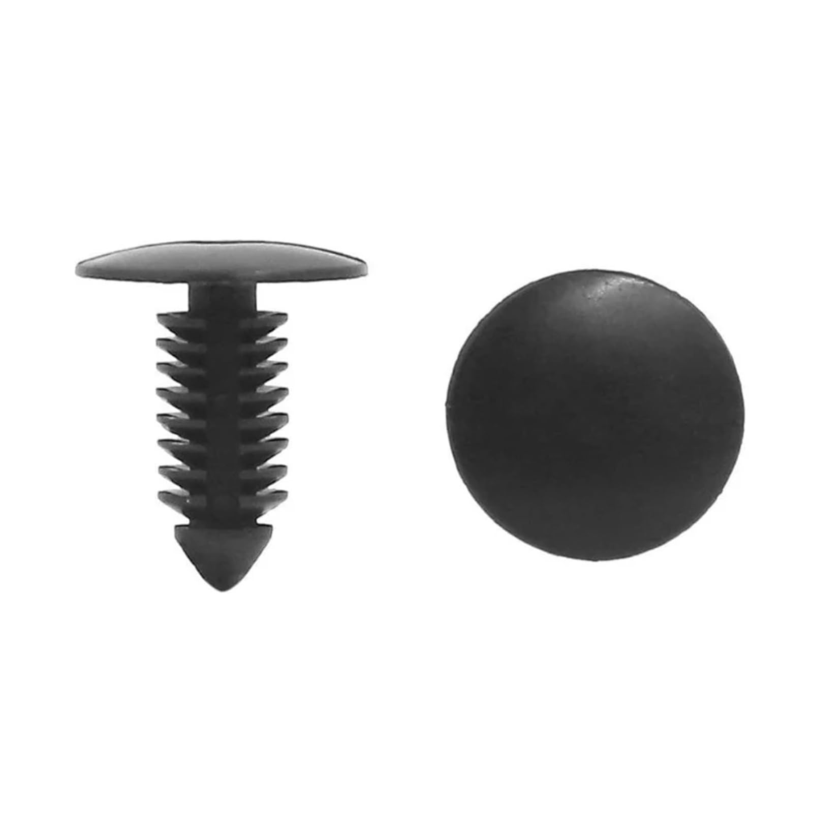 KXFVYNE 50/100/200PCS Plastic Fasteners Push Rivet Clip 8mm Automotive Nylon Barbed Headliner Bumper Fenders(200PCS)
