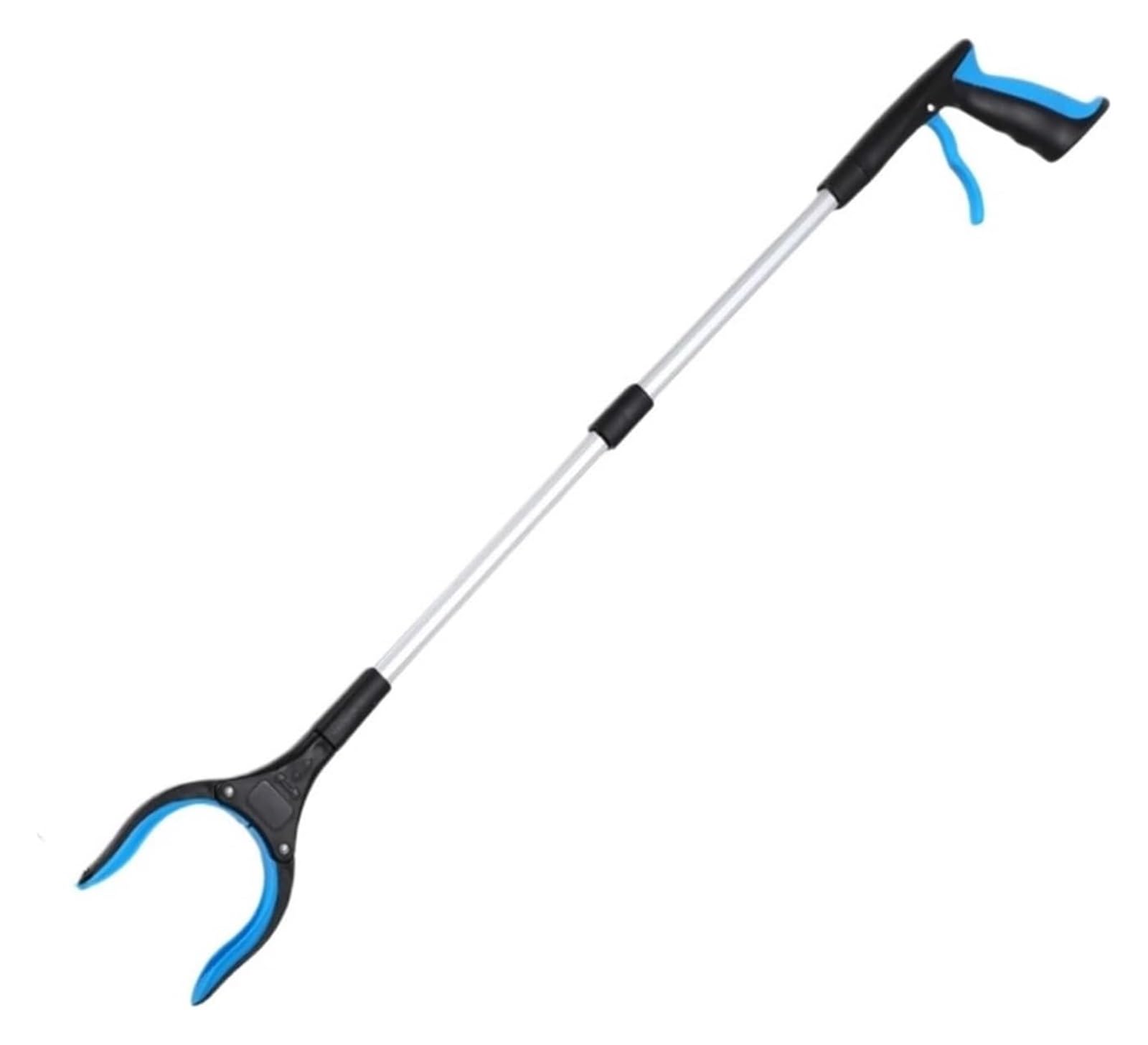 Pince Ramasse Objet, Outils de Ramassage, Bâton de ramassage Long et Pliable avec Pince à déchets magnétique à Forte adhérence(Blue)