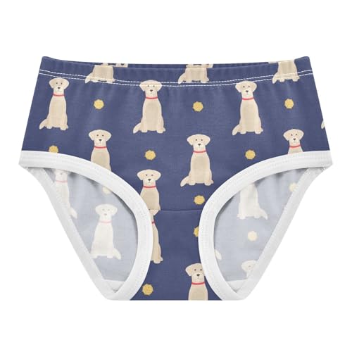 Little Girl Underwear Toddler Panties Kids Undies Golden Retriever Dogs Soft Cotton Briefs 2T-8Y