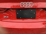 Rear Bumper License Plate Bracket for Audi A3 A3 e-Tron A3&e-Tron Quattro A3 Sportback RS3 S3 14-23 Holder Set with Bolts,Relocator Adapter Tailgate Trunk Lid Tag Mounting Kit Premium Car Accessories