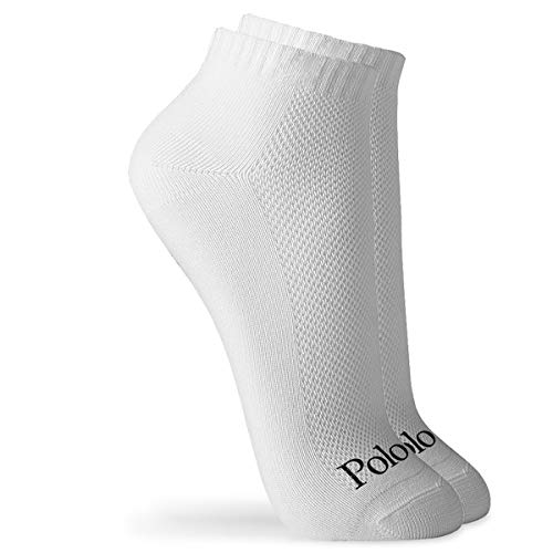 Kit com 15 Pares de Meia Cano Curto Branca - POLO Match (G, Branco)