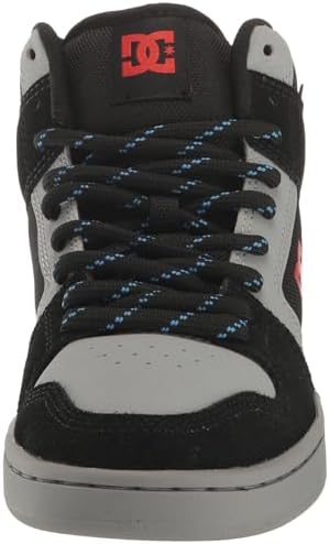 DC Men's Manteca 4 Water Resistant Winter High Top Skate Shoe, Black/Grey/RED, 10 | Image 1