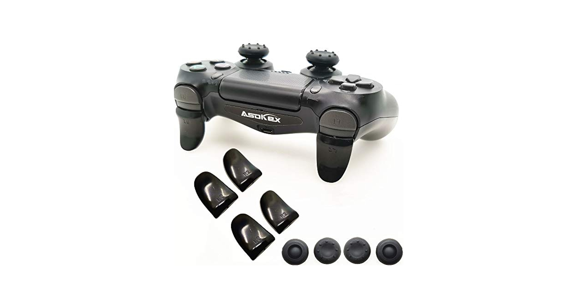 PlayStation4 - T-rise eXtremeRate Rise & RISE4 Remap kit Black Real Metal Buttons