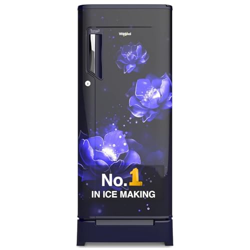 Image of Whirlpool 192 L 4 Star Inverter Direct-Cool Single Door Refrigerator with Intellisense Inverter Technology (215 IMPC ROY 4S INV Sapphire Abyss-Z,Sapphire Mulia,Base Stand with Drawer,) Blue