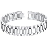 ChainsHouse Pulsera de identificación para hombre, acero inoxidable chapado en oro de 18 quilates, con grabado personalizado, con herramienta de extracción, ancho 15 mm/15,5 mm, longitud, 0.0866