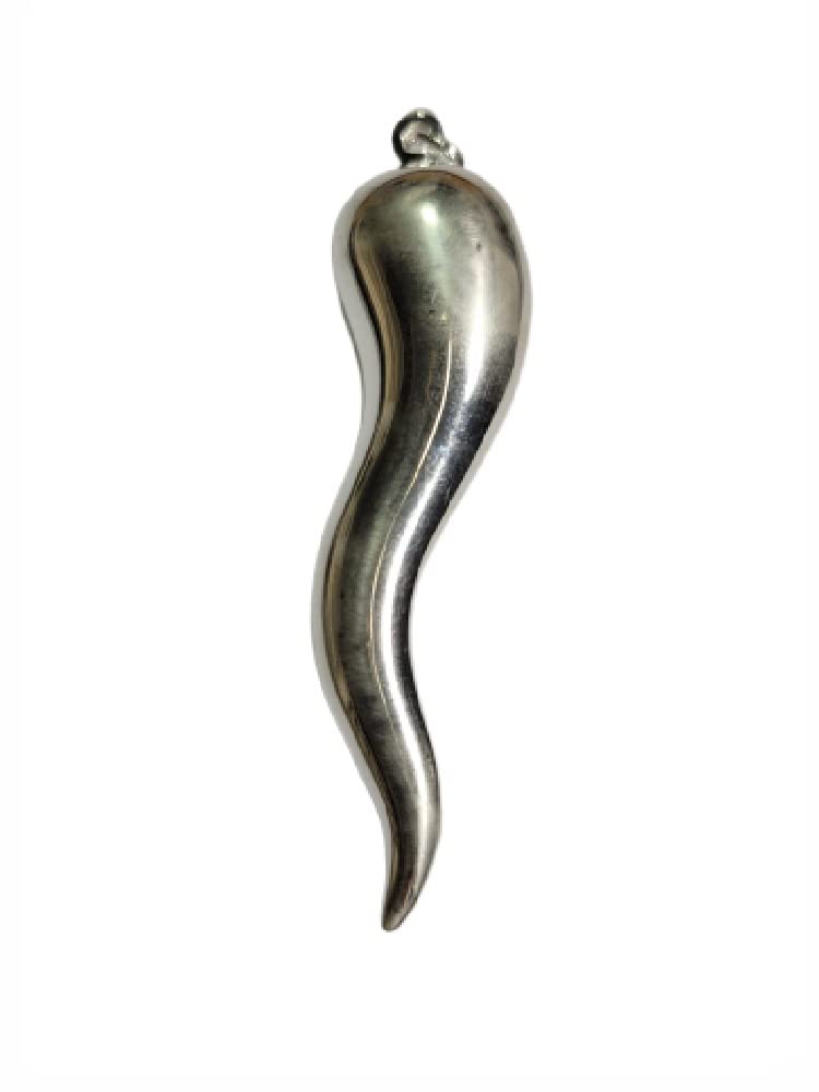Recibirás 1 llavero cuerno de 6 cm de alto, plata 925, cuerno amuleto horn charms lucky gobbo escio napolitanos + 1 llavero de regalo Fg
