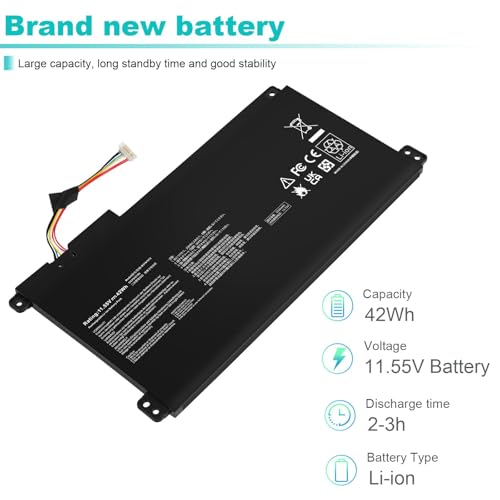 Image of B31N1912 C31N1912 Laptop Battery Replacement for ASUS VivoBook asus 14 E410M E410MA L410M L410MA E410KA F414MA E510MA E510KA L510MA R522MA L410MA L410MA-BV058TS L510ma-wb04 E510KA-EJ033TS 11.55V 42Wh