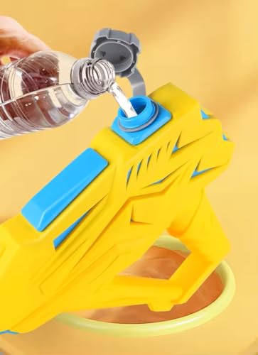 Image of Toyshine Handheld Water Gun Holi Pichkari with Pool Party Summer Festive Fun Toys for Kids Boys Girls - Yellow