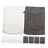 OATIPHO 10pcs Makeup Gloves Soft Microfiber Face Scrubber Mitts for Gentle Cleaning Comfortable Washable Makeup Cloths for Home Use for Daily Facial Care
