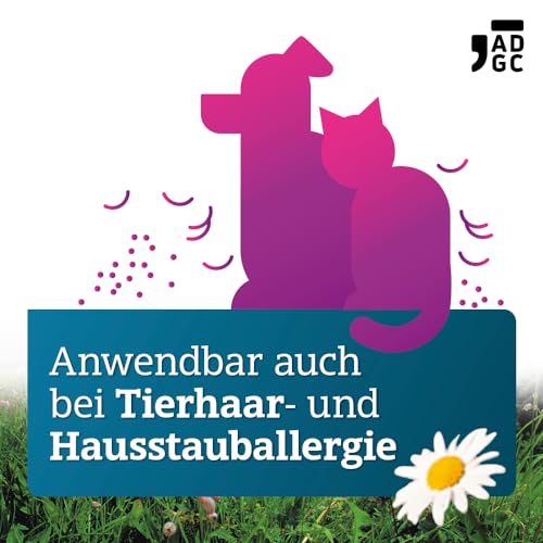 Lora ADGC® - 50 Stück - Antiallergikum zur Behandlung von Allergiebeschwerden wie Heuschnupfen, Juckreiz und Hautrötungen - langanhaltend & gut verträglich - Bereits für Kinder ab 2 Jahren