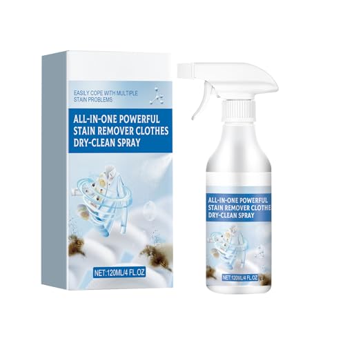 Limpiador de Manchas para Ropa,Removedor de Manchas de Lavandería,Quitamanchas para Telas,Potente Eliminación de Manchas para Eliminar Manchas de Aceite y Manchas