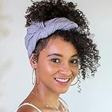 Grey Tee-Owel (Shoulder to Longer) - Ideal Cotton T-Shirt Hair Towel - Promotes Healthy Hair by...