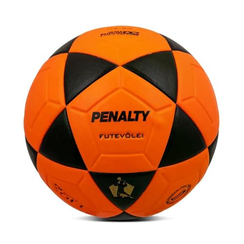 Bola de Futevôlei Penalty XXI Laranja e Preta
