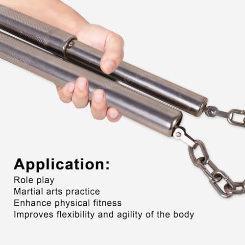 Image of GRS Best Stainless Steel Nunchaku Chen Xi for Martial Arts Nan-Chaku Steel