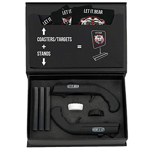 Cap Guns Bottle Opener - Shooter Opens The Cap & Fires It Over 16 Feet - Birthday Gift Idea - Gun Gifts For Funny Bottle Opener (Opener) #TOP1