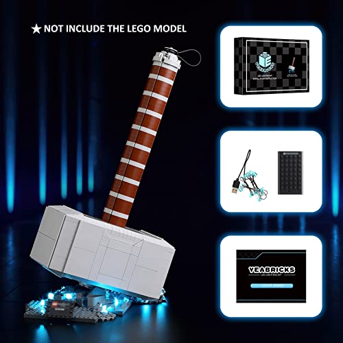 YEABRICKS LED Licht für Lego-76209 Marvel Thors Hammer Bausteine Modell (Lego Set Nicht enthalten) – Bild 7