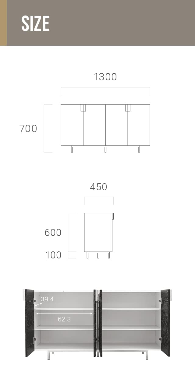 Amazon｜アルモニア (Armonia) 【940CH】 キャビネット グレー [開梱