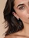 Starchenie Huggie Hoop Earrings for Women 925 Sterling Silver Princess Cut Created Tanzanite December Birthstones Jewelry