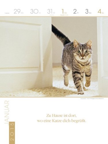 Katzen 2015: Literatur-Wochenkalender