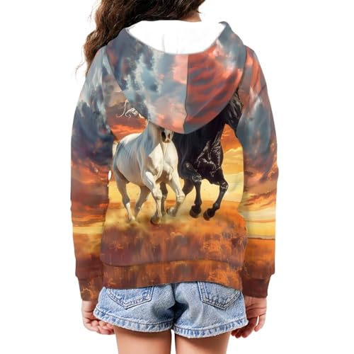 Full Zipper Hoodies for Kids Boys Girls Pullover Hooded Sweatshirts Long Sleeve Casual Coat with Pockets 6-164