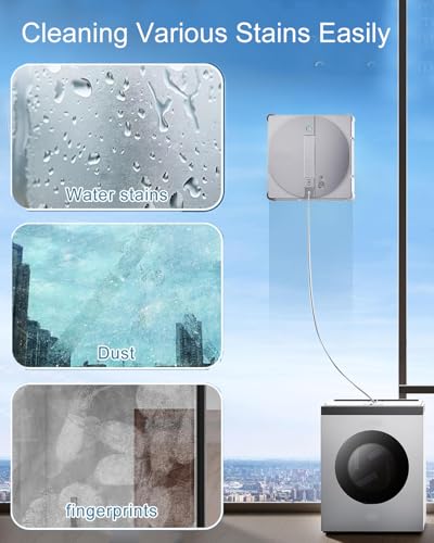 Image of 2Pcs Mop Pads with Bracket For ECOVACS WINBOT W3 Omni Window Cleaning Robot | Window Cleaning Rag Replacement Parts Washable Cleaning Wipes