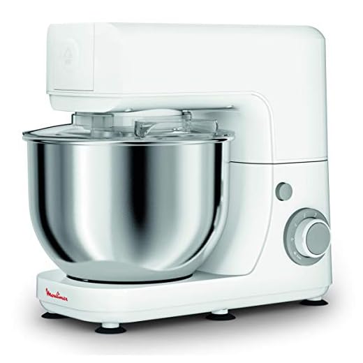 Moulinex Essential QA1501 - Robot de Reposteria 800W, para amasar y batir, 6 velocidades + función Pulse, Kit para Masas, varillas, vaso de 4,8 L antisalpicaduras