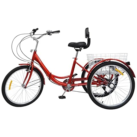Dreirad Erwachsene, 24 Zoll faltbares Fahrrad Cover