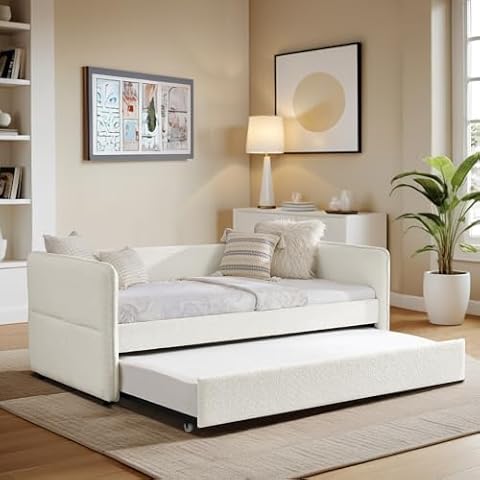 Antetek Twin Daybed with Trundle Cover