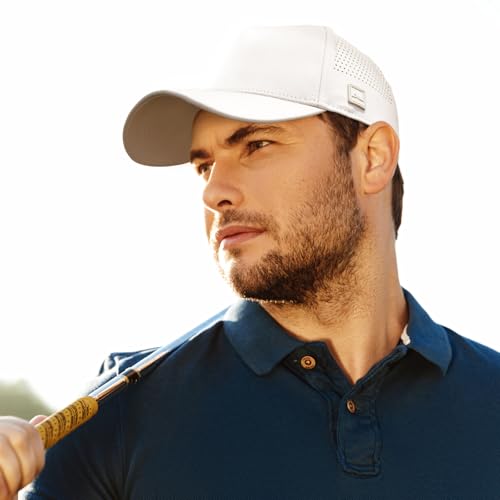 Image of CHOK.LIDS Cooling Trucker Hat Performance Cooling Mesh Back Flat Bill Hat Waterproof Dry Baseball Cap Fitted Hats for Men
