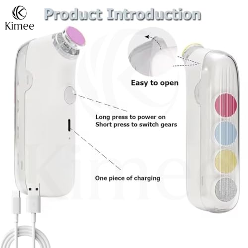 Image of KIMEE Electric Nail Trimmer For, Baby Nail Trimmer, Baby Nail Cutter, Nail Trimmer For New Born,Toenail Clippers, Kids Nail Cutter With Light (Multi Colour), 1 Set