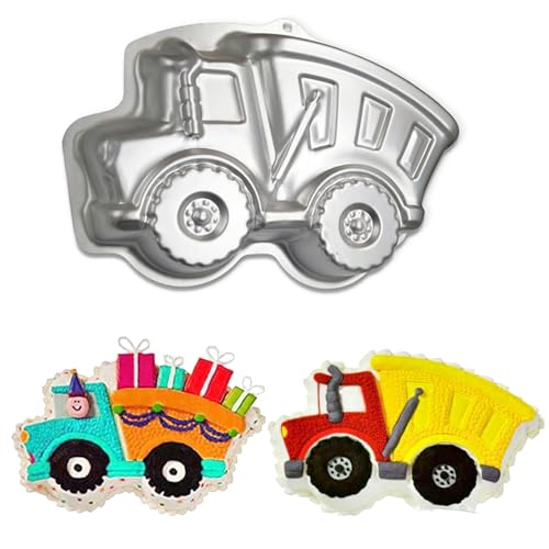 Pan de la torta del camión, Productos de cumpleaños 3D de los niños Pan de la torta del tren, Moldes de la torta de la aleación de aluminio Herramientas antiadherente