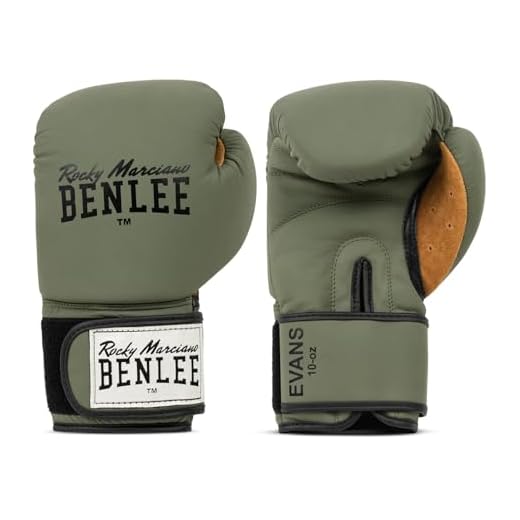 Benlee Boxhandschuhe aus Leder Evans Army Green 18 oz