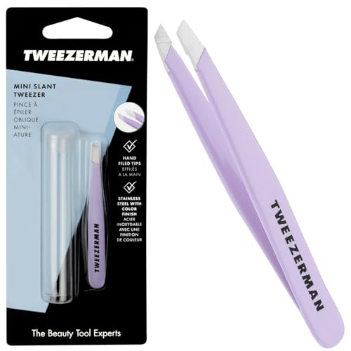 Tweezerman Lavender Mini Slant Tweezer Stainless Steel (Pack of 1)