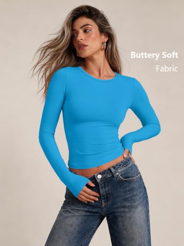 Image of Trendy Queen Womens Long Sleeve T Shirts Fall Fashion Basic Y2K Tops 2026