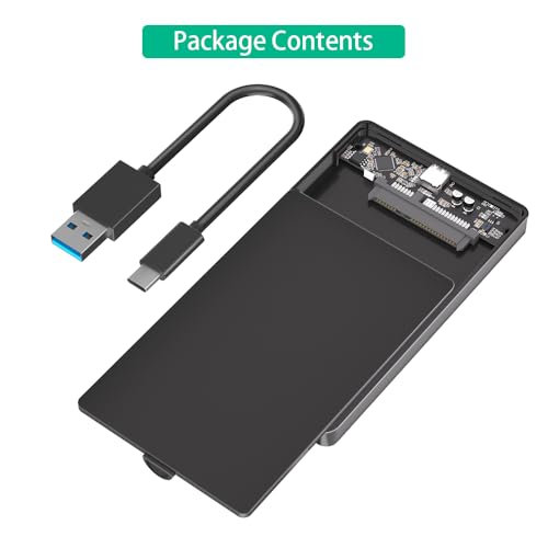 Carcasa externa Mustpoint SATA 2.5" Tipo C 3.1 negro miniatura 7