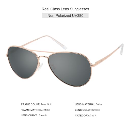 INFI Glass Lens Polarized Sunglasses Aviator Women Men Fishing Driving Beach Glasses Mirrored Coating Scratch Resistant2