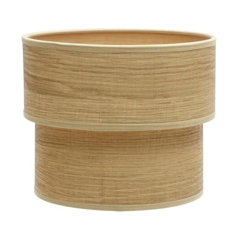 PRENDELUZ Doppel-Schreibtisch-Monitor, 18 x 16 x 16 cm, helles Holz-Finish, ideal für Raumorganisation und Arbeitsoptimierung.