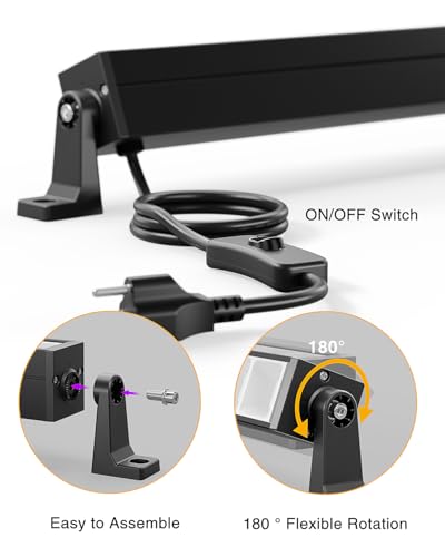 Onforu ON-CT01 4 Pack 42W Led Black Lights thumb #4