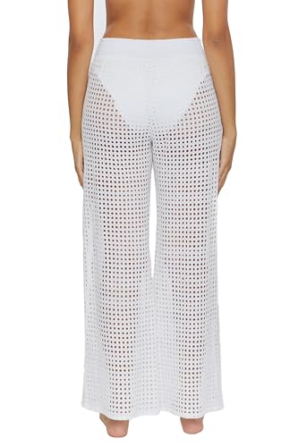 BECCA womens Gauzy & Mesh Pants, Casual, High Side Slits, Beach Cover Ups for Women3