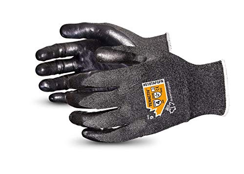 Superior Glove Cut Resistant Gloves 18-Gauge Nitrile Palms Touchscreen Compatible TenActiv S18TAFGFN (1 Pair of Medium Gloves)