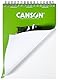 CANSON XL Zeichenpapier, leichte Körnung, 160 g/m², an der kurzen Seite spiralgebundener Block, DIN A4 21 x 29,7 cm, Weiß, 50 Blatt
