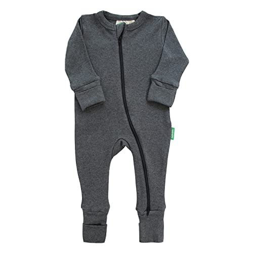 Image of PARADE Organic Snuggle Soft Melange '2-Way' Zipper Romper