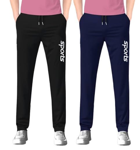 Men's Polyester Track Pants with Zip Pockets (Pack of 2) at ₹349 – Amazon