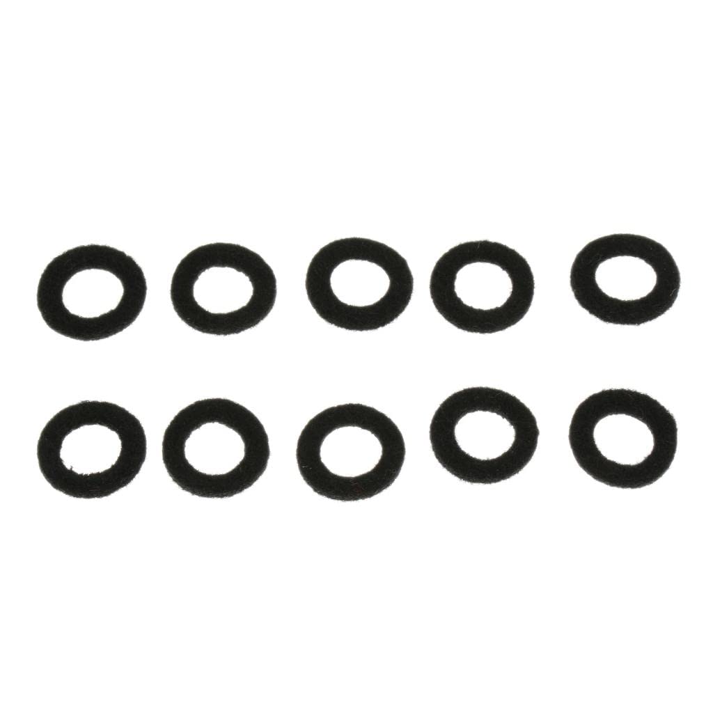 4x10 Pieces Trumpet Felt Washers Brass Instrument Parts Black | Brass | Parts & Accessories | Other Accessories-image-3