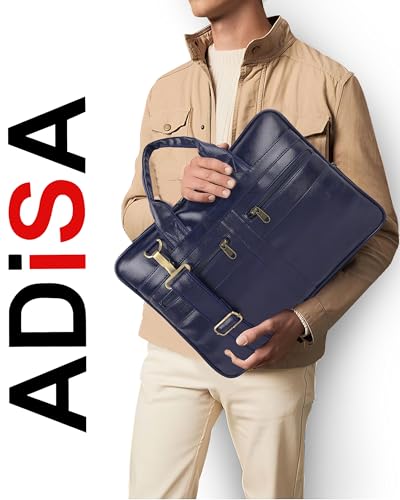Image of ADISA Laptop Messenger Office Bag Briefcase for Work for Men