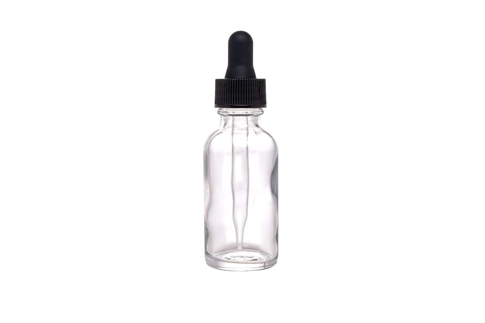 1 oz Boston Round Glass Bottles, Reusable Glass Storage Bottles