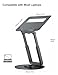 tounee Telescopic Laptop Stand for Desk with 360° Swivel Base, Sit to Stand, Height Adjustable, Portable Riser Holder for Good Posture, Compatible with MacBook Pro, All Laptops 10-17