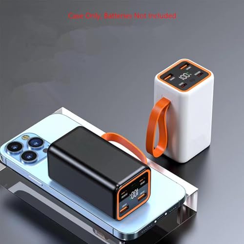 Power Bank para 4 baterías 21700, caja cargador DIY miniatura 5
